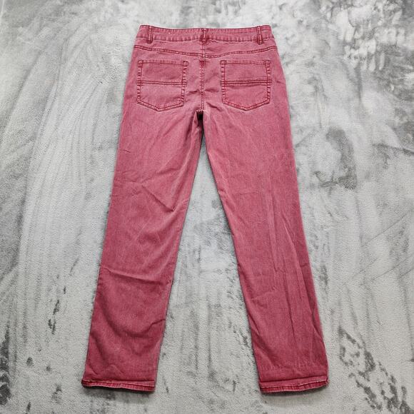 Maurices Jeans Womens 5/6 Faded Red Mid Rise Skinny Leg Ankle Stretch Denim - Picture 3 of 12